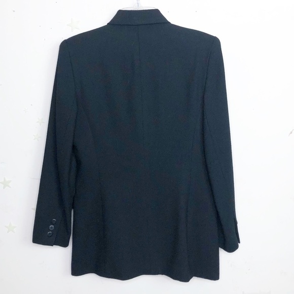 GIANNI petite black double breasted jacket - Picture 5 of 7